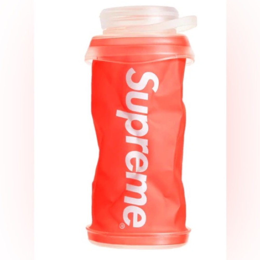 Supreme collapsible water bottle easy for on the go hiking